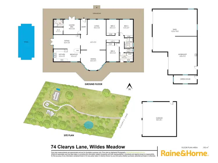 Floorplan of Homely house listing, 74 Clearys Lane, Wildes Meadow NSW 2577