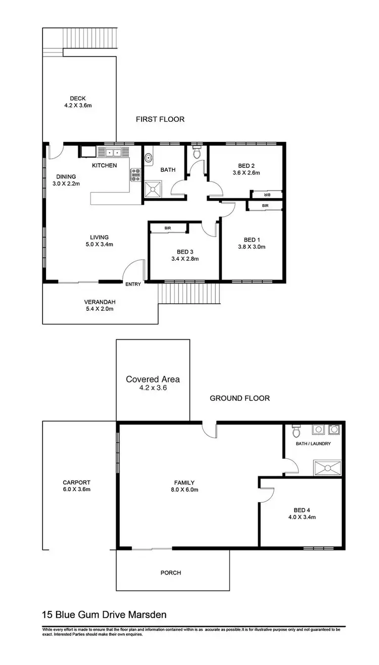 Floorplan of Homely house listing, 15 Blue Gum Drive, Marsden QLD 4132