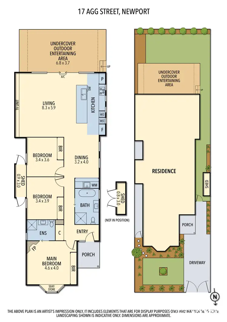 Floorplan of Homely house listing, 17 Agg Street, Newport VIC 3015