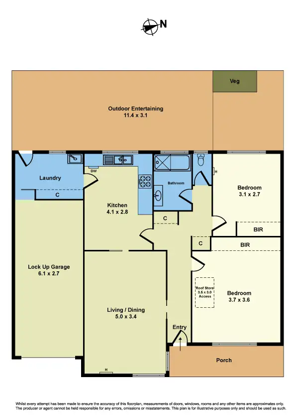 Floorplan of Homely villa listing, 11/9 Park Crescent, Williamstown VIC 3016