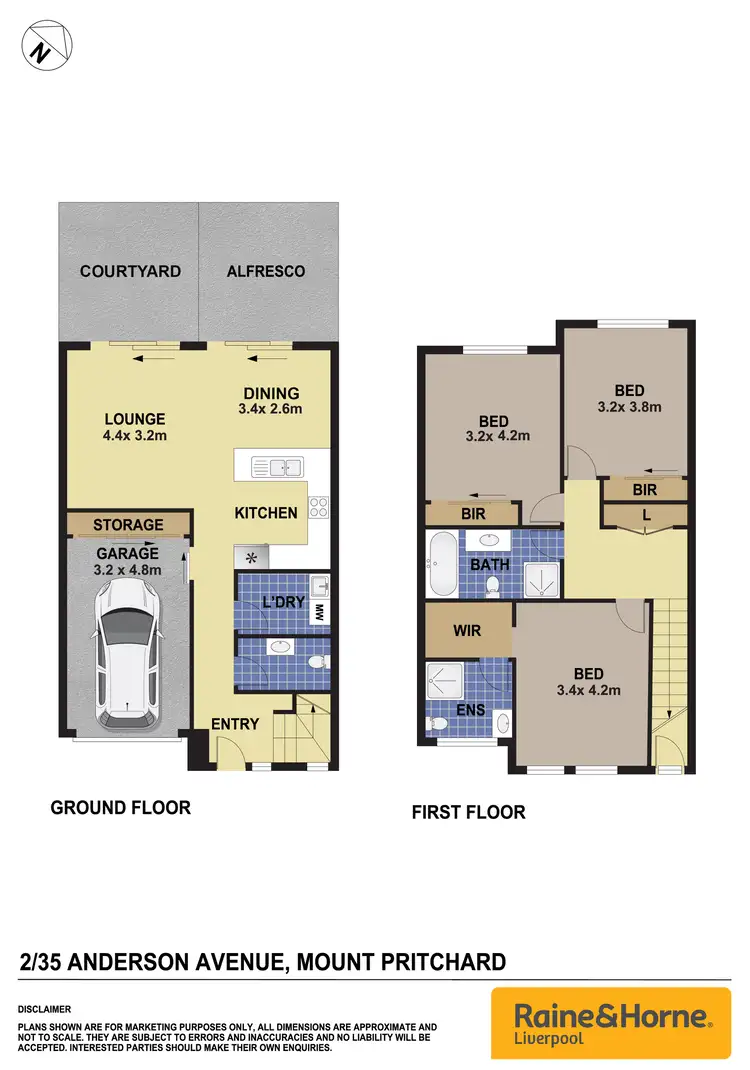 Floorplan of Homely townhouse listing, 2/35 Anderson Avenue, Mount Pritchard NSW 2170