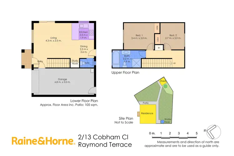 Floorplan of Homely semi-detached listing, 2/13 Cobham Close, Raymond Terrace NSW 2324