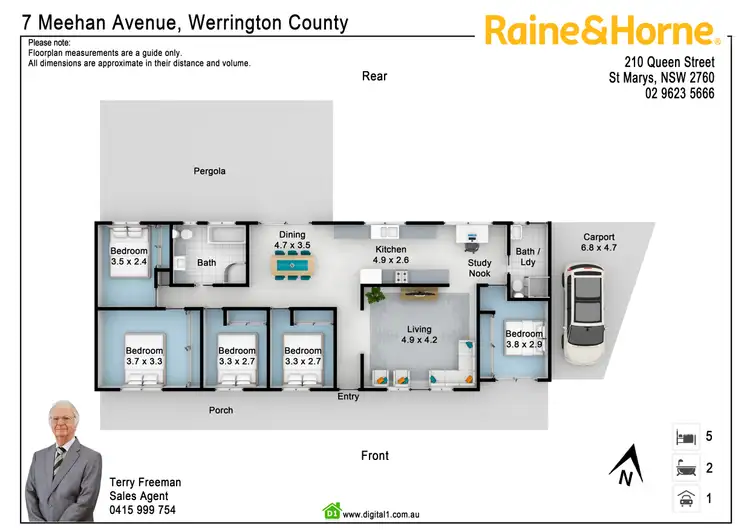 Floorplan of Homely house listing, 7 Meehan Avenue, Werrington County NSW 2747
