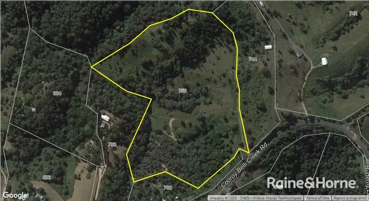 Floorplan of Homely land listing, 750 Cooroy Belli Creek Road, Black Mountain QLD 4563