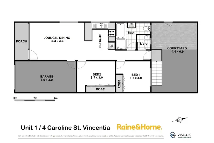 Floorplan of Homely unit listing, 1/4 Caroline Street, Vincentia NSW 2540