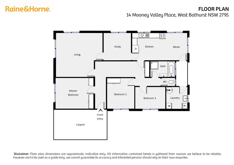 Floorplan of Homely house listing, 14 Mooney Valley Place, West Bathurst NSW 2795