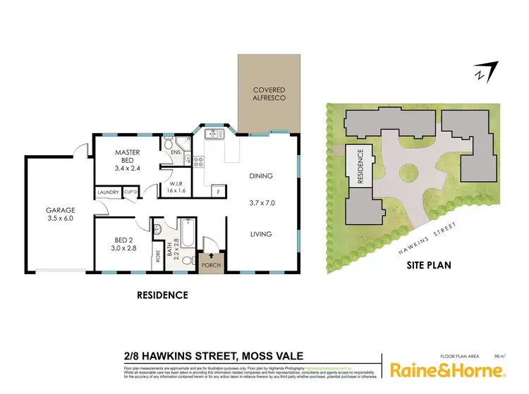 Floorplan of Homely villa listing, 2/8 Hawkins Street, Moss Vale NSW 2577