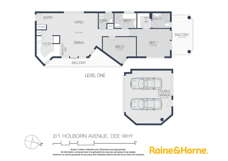Floorplan of Homely unit listing, 2/1 Holborn Avenue, Dee Why NSW 2099