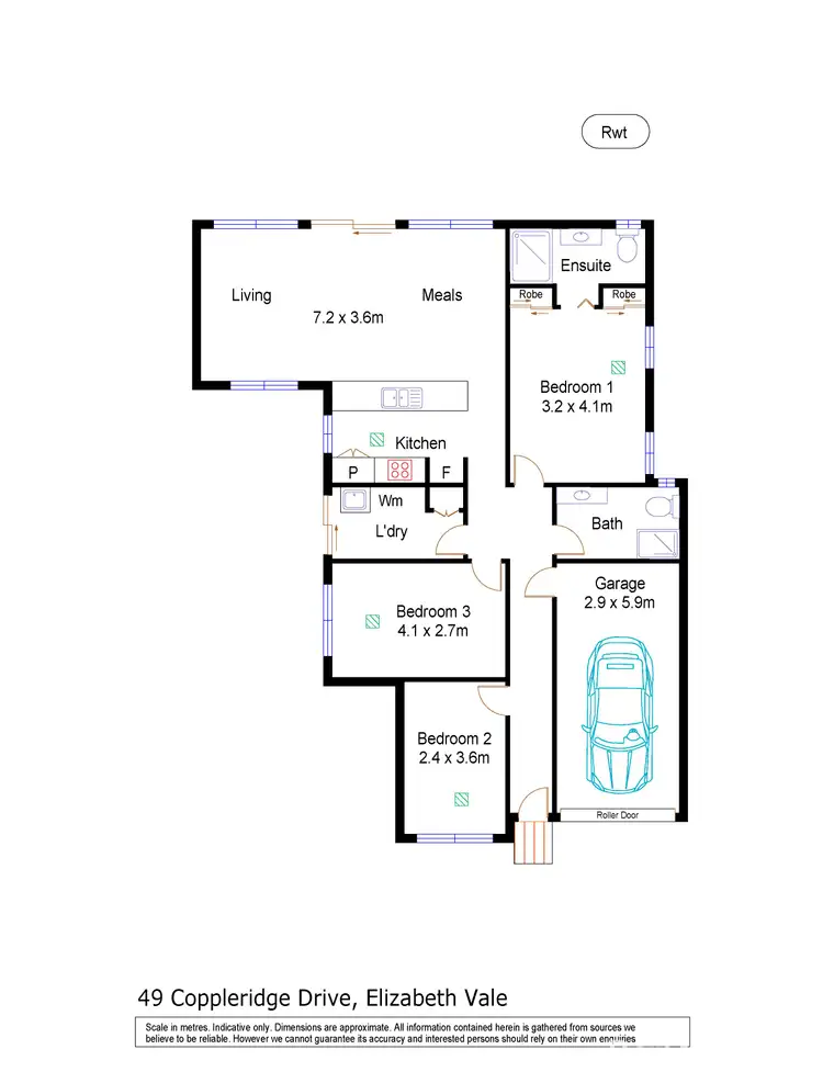 Floorplan of Homely house listing, 49 Coppleridge Drive, Elizabeth Vale SA 5112