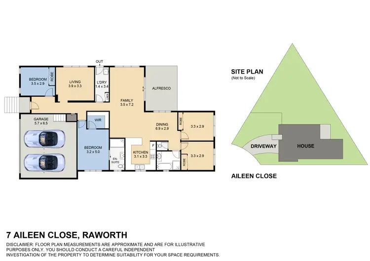 Floorplan of Homely house listing, 7 Aileen Close, Raworth NSW 2321