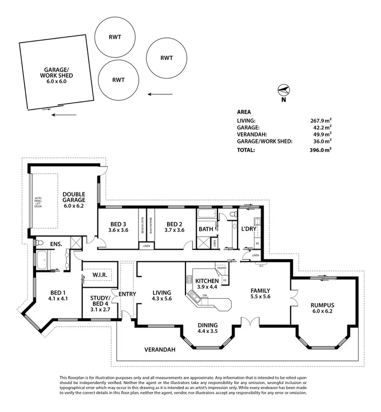 Floorplan of Homely house listing, 1865 Wellington Road, Woodchester SA 5255