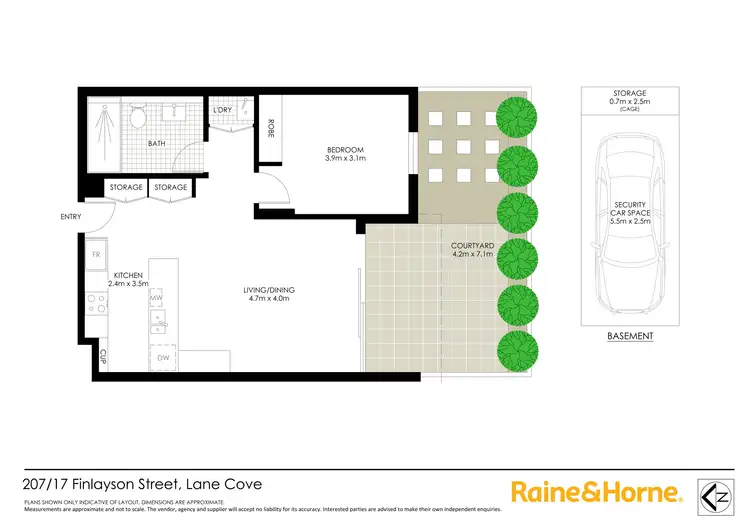 Floorplan of Homely apartment listing, 207/17-21 Finlayson Street, Lane Cove NSW 2066