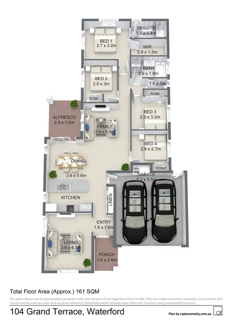 Floorplan of Homely house listing, 104 Grand Terrace, Waterford QLD 4133