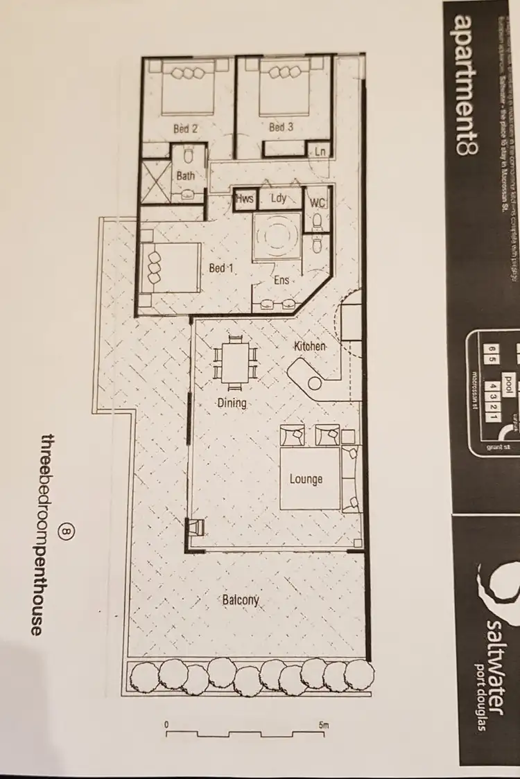 Floorplan of Homely unit listing, 8/26-30 Macrossan Street (Saltwater), Port Douglas QLD 4877