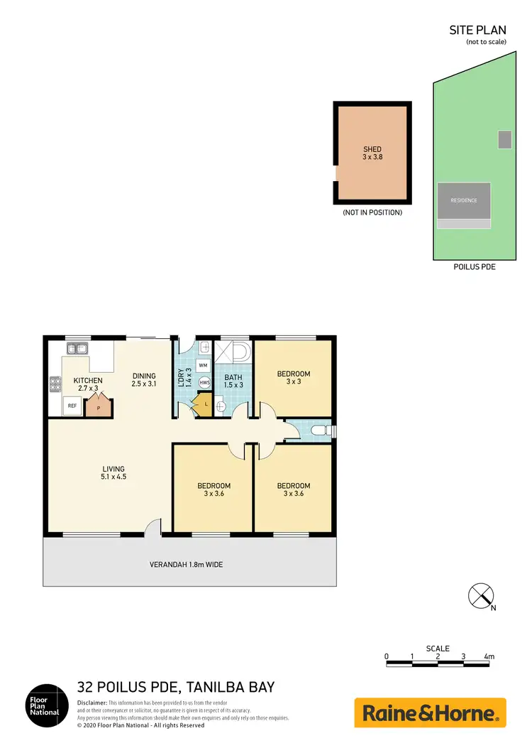 Floorplan of Homely house listing, 32 Poilus Parade, Tanilba Bay NSW 2319