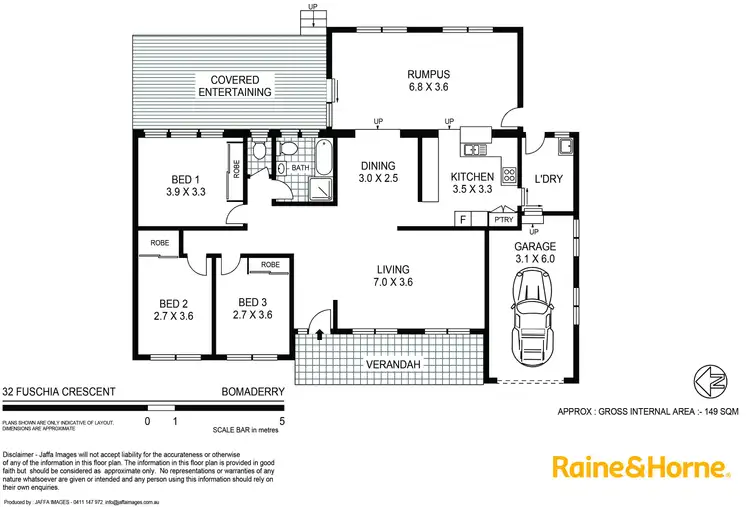 Floorplan of Homely house listing, 32 Fuchsia Crescent, Bomaderry NSW 2541