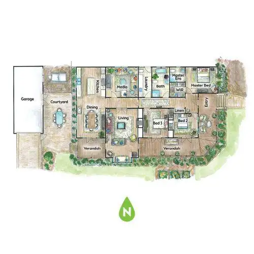 Floorplan of Homely house listing, 1 Womack Close, Berry NSW 2535