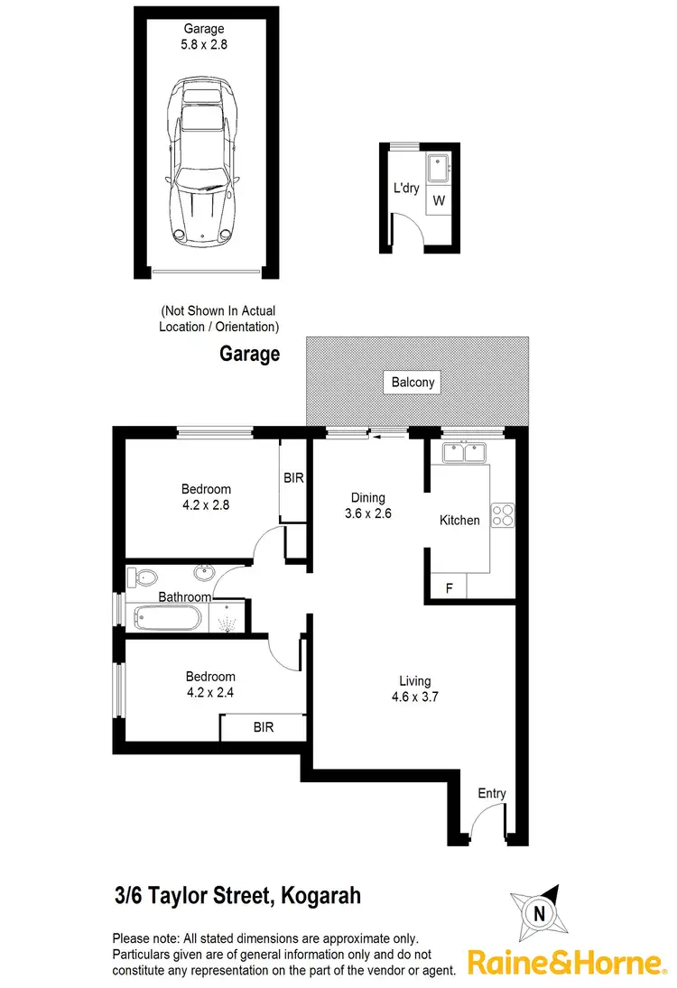 Floorplan of Homely unit listing, 3/6-8 Taylor Street, Kogarah NSW 2217