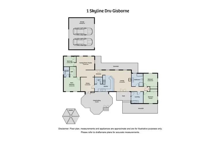 Floorplan of Homely house listing, 1 Skyline Drive, Gisborne VIC 3437