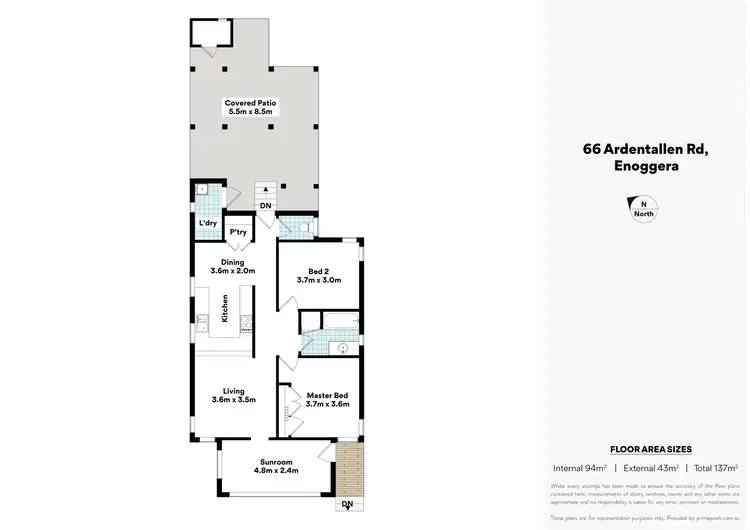 Floorplan of Homely house listing, 66 Ardentallen Rd, Enoggera QLD 4051