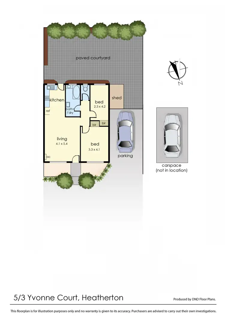 Floorplan of Homely unit listing, 5/3 Yvonne Court, Heatherton VIC 3202