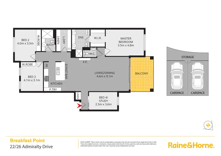 Floorplan of Homely apartment listing, 22/26 Admiralty Drive, Breakfast Point NSW 2137