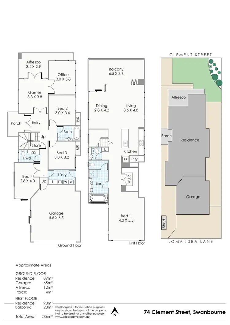 Floorplan of Homely house listing, 74 Clement Street, Swanbourne WA 6010