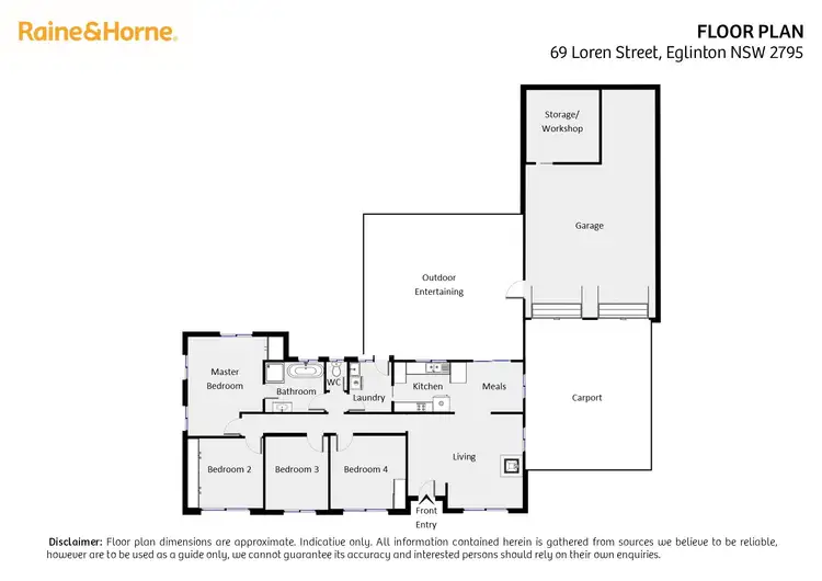 Floorplan of Homely house listing, 69 Loren Street, Eglinton NSW 2795