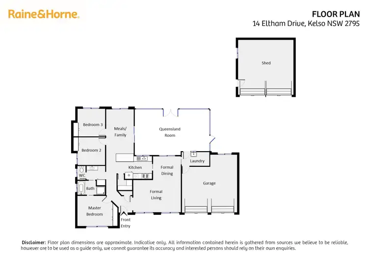 Floorplan of Homely house listing, 14 Eltham Drive, Kelso NSW 2795