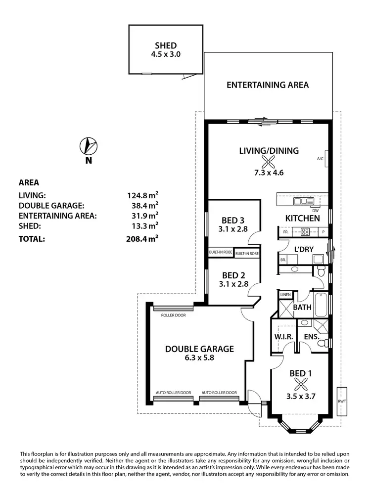 Floorplan of Homely house listing, 7 Field Drive, Strathalbyn SA 5255