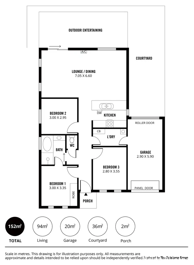 Floorplan of Homely house listing, 1 Allinga Road, Morphett Vale SA 5162