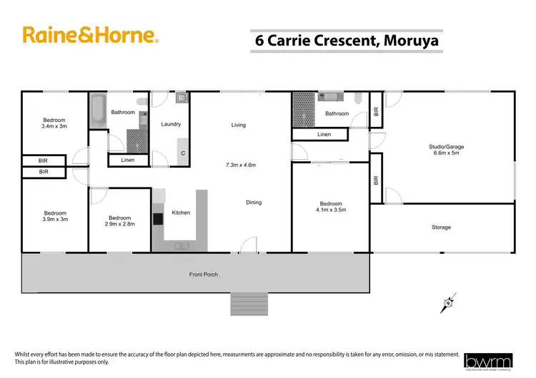 Floorplan of Homely house listing, 6 Carrie Crescent, Moruya NSW 2537