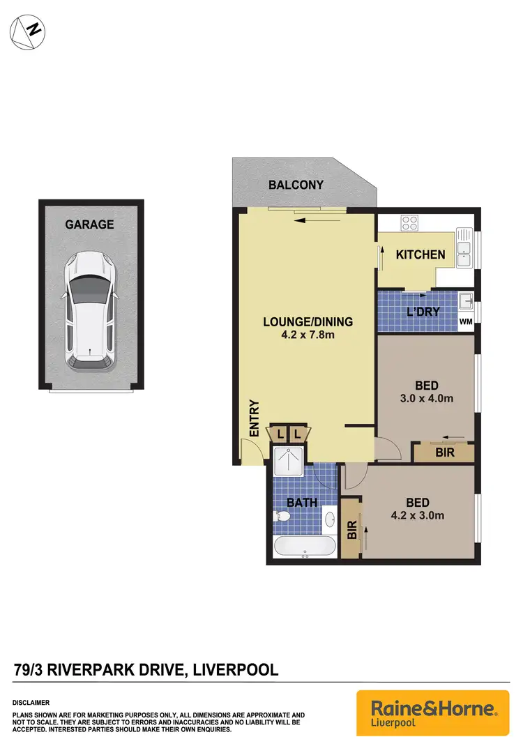 Floorplan of Homely unit listing, 79/3 Riverpark Drive, Liverpool NSW 2170