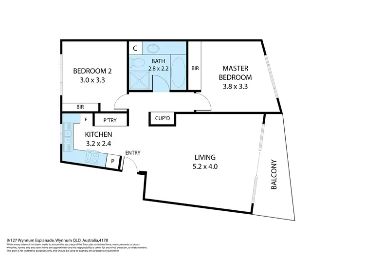 Floorplan of Homely unit listing, 8/127 Wynnum Esplanade, Wynnum QLD 4178