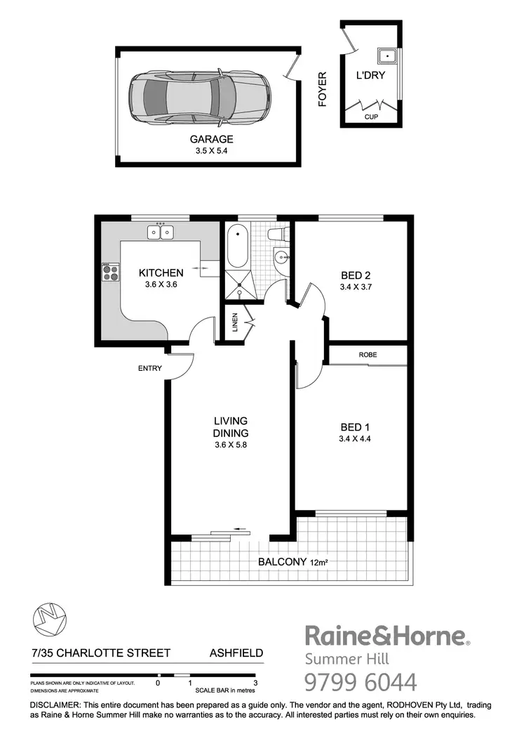 Floorplan of Homely apartment listing, 7/35 Charlotte Street, Ashfield NSW 2131