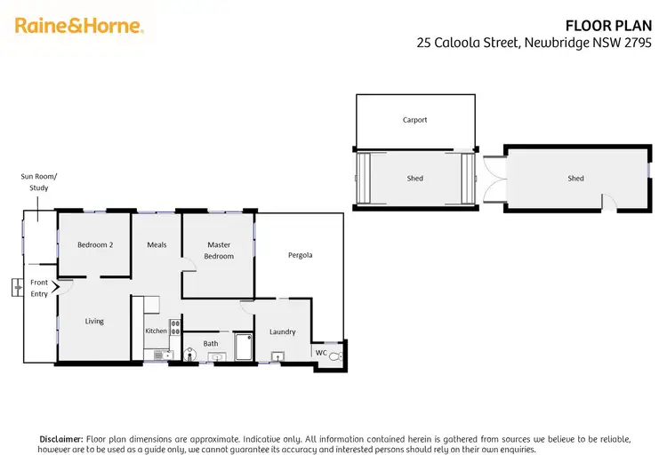 Floorplan of Homely house listing, 25 Caloola Street, Newbridge NSW 2795
