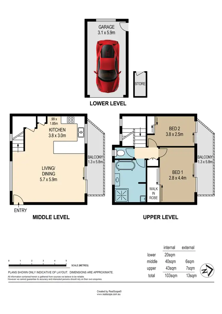 Floorplan of Homely apartment listing, 4/44 Miskin Street, Toowong QLD 4066