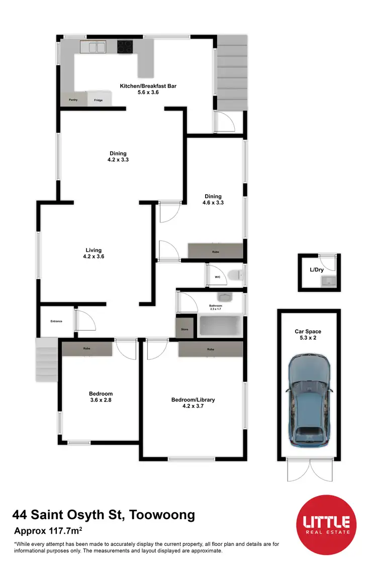 Floorplan of Homely house listing, 44 St Osyth Street, Toowong QLD 4066