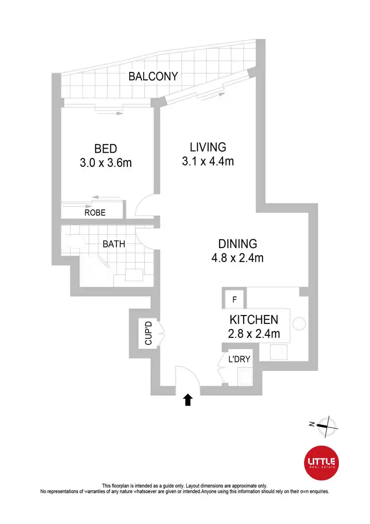 Floorplan of Homely apartment listing, 1201/3 Herbert Street, St Leonards NSW 2065