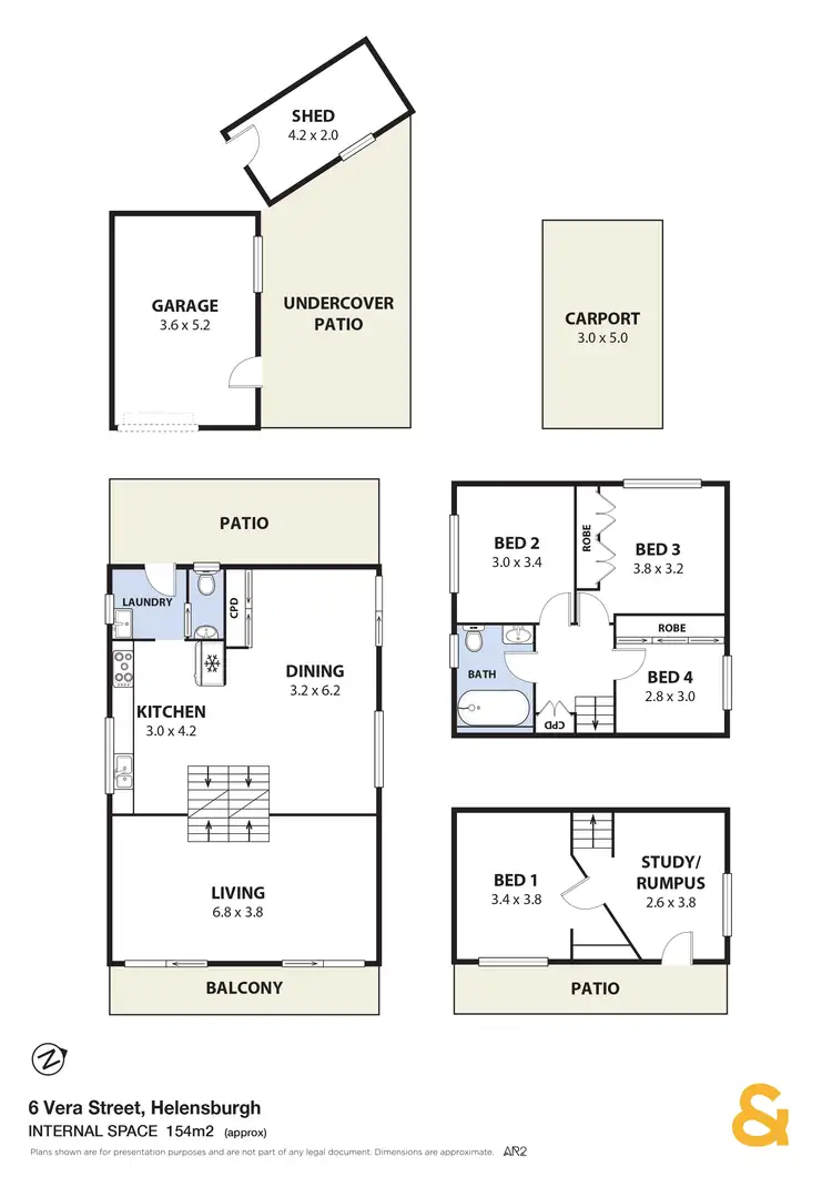 Floorplan of Homely house listing, 6 Vera Street, Helensburgh NSW 2508
