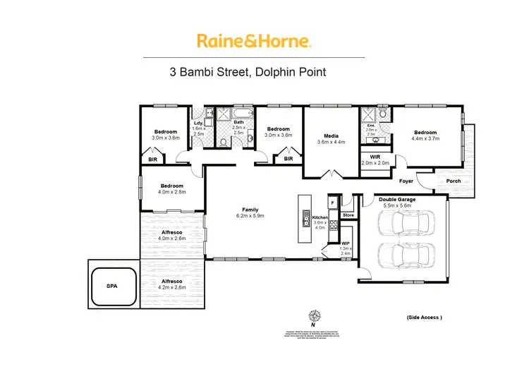 Floorplan of Homely house listing, 3 Bambi Street, Dolphin Point NSW 2539