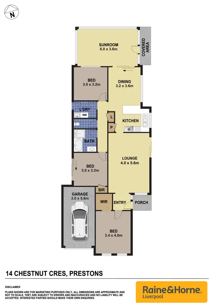 Floorplan of Homely house listing, 14 Chestnut Crescent, Prestons NSW 2170