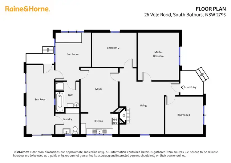 Floorplan of Homely house listing, 26 Vale Road, South Bathurst NSW 2795