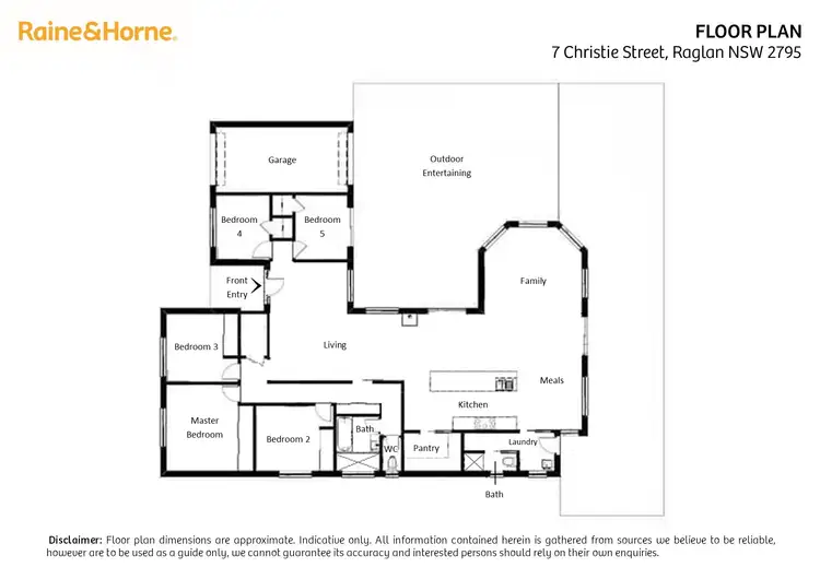 Floorplan of Homely house listing, 7 Christie Street, Raglan NSW 2795