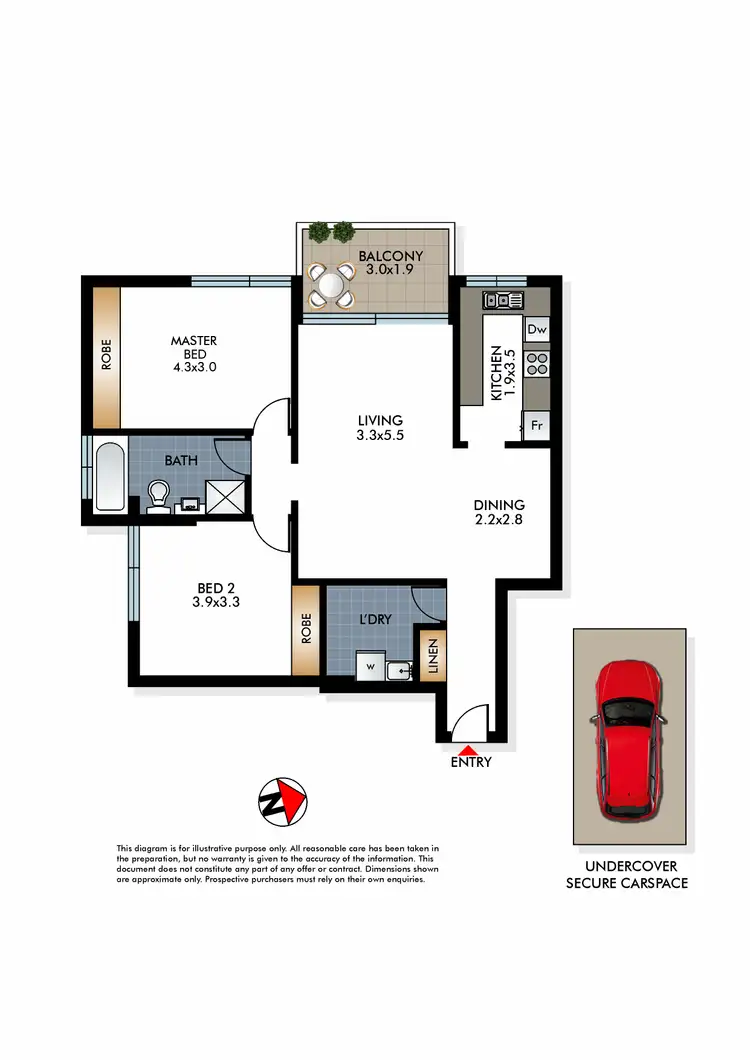 Floorplan of Homely apartment listing, 7b/27-31 Ocean Street, Bondi NSW 2026