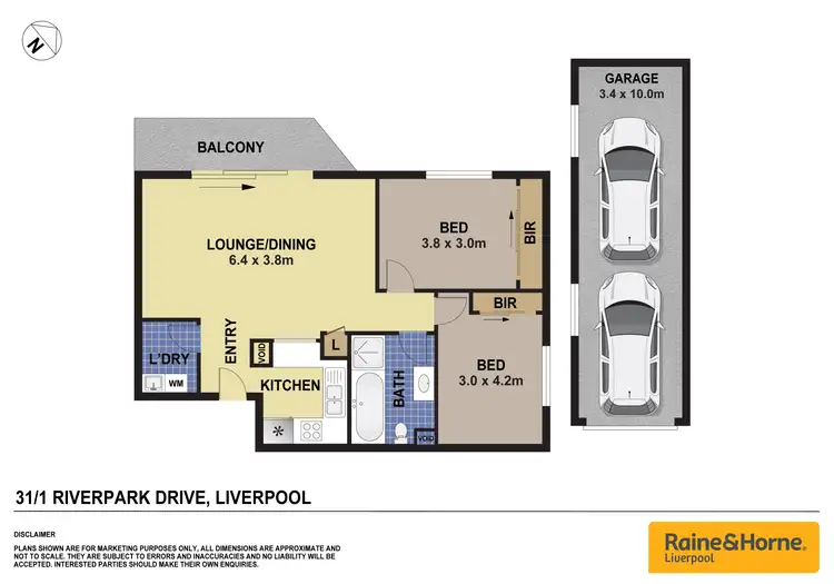 Floorplan of Homely unit listing, 31/1 Riverpark Drive, Liverpool NSW 2170