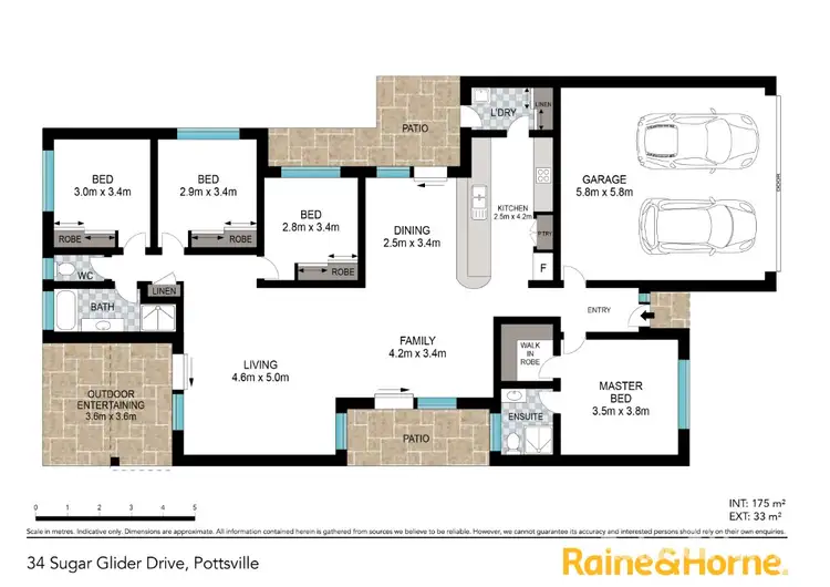 Floorplan of Homely house listing, 34 Sugar Glider Drive, Pottsville NSW 2489