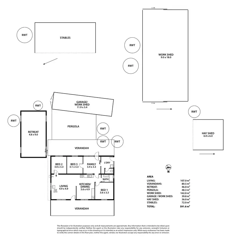 Floorplan of Homely house listing, 21 Pepper Tree Lane, Hartley SA 5255