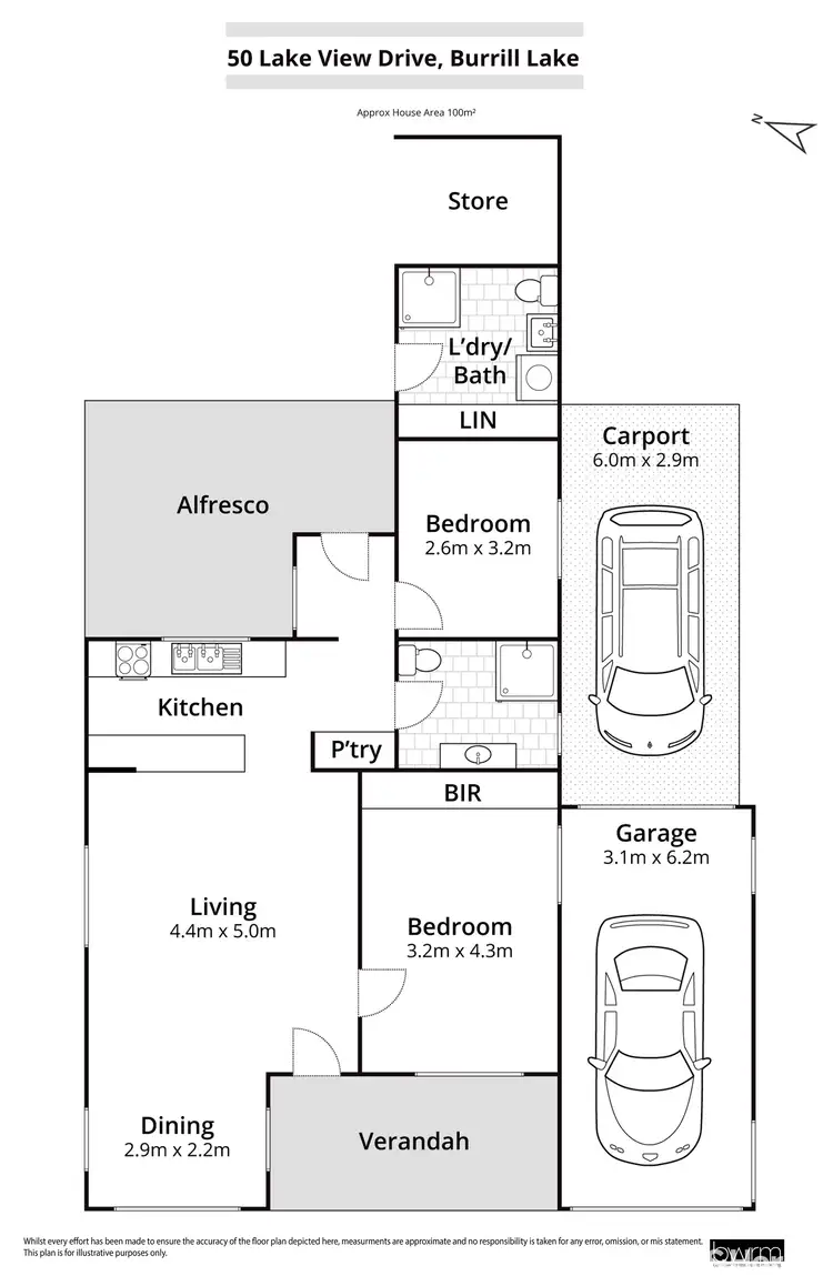 Floorplan of Homely house listing, 50 Lake View Drive, Burrill Lake NSW 2539