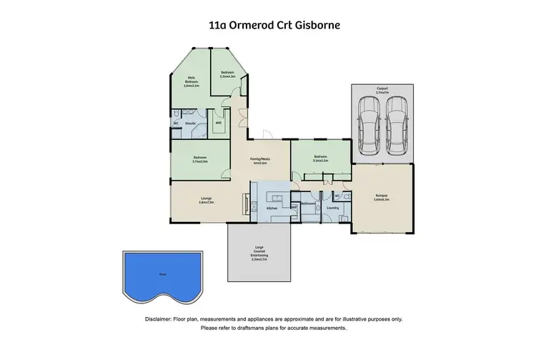Floorplan of Homely house listing, 11A Ormerod Court, Gisborne VIC 3437